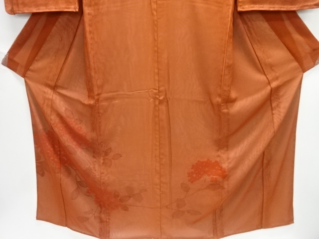  二重紗　手描き友禅　紫陽花模様訪問着